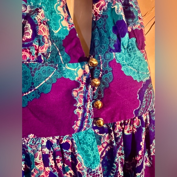 Vintage 60s Hawaiian Halter Minidress - Picture 3 of 8